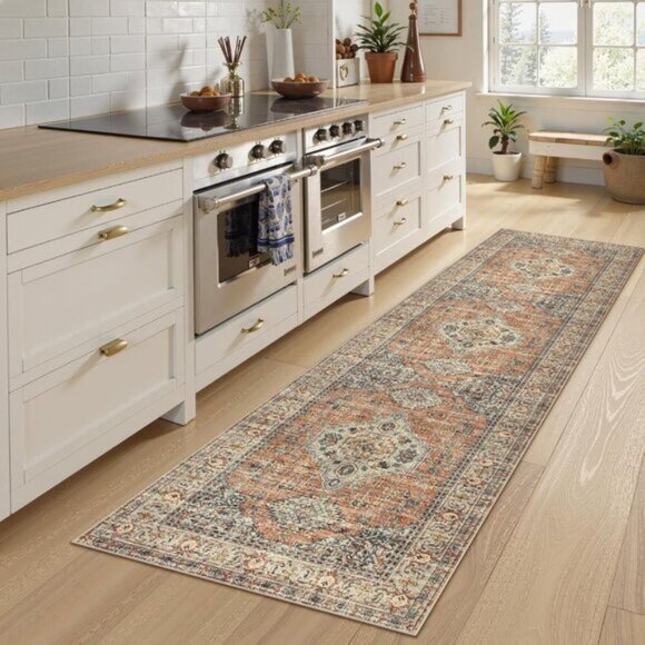Washable Runner Rug 2x8 Oriental Runners for Hallway Non  New Oriental Non-Slip Washable 2x8 Runner Rug, Soft Vintage Carpet for Hallway